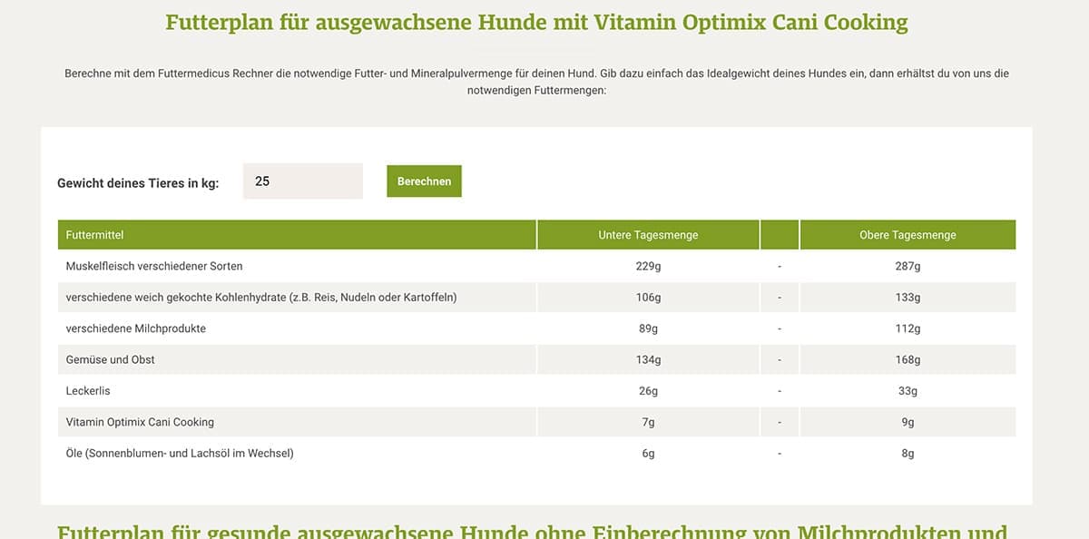 Optimix Rechner